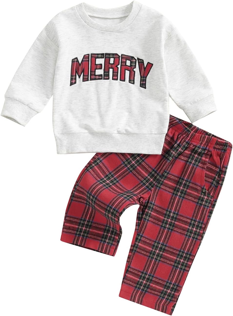 Newborn Christmas Outfit for Boys Little Guys 2-Piece Set