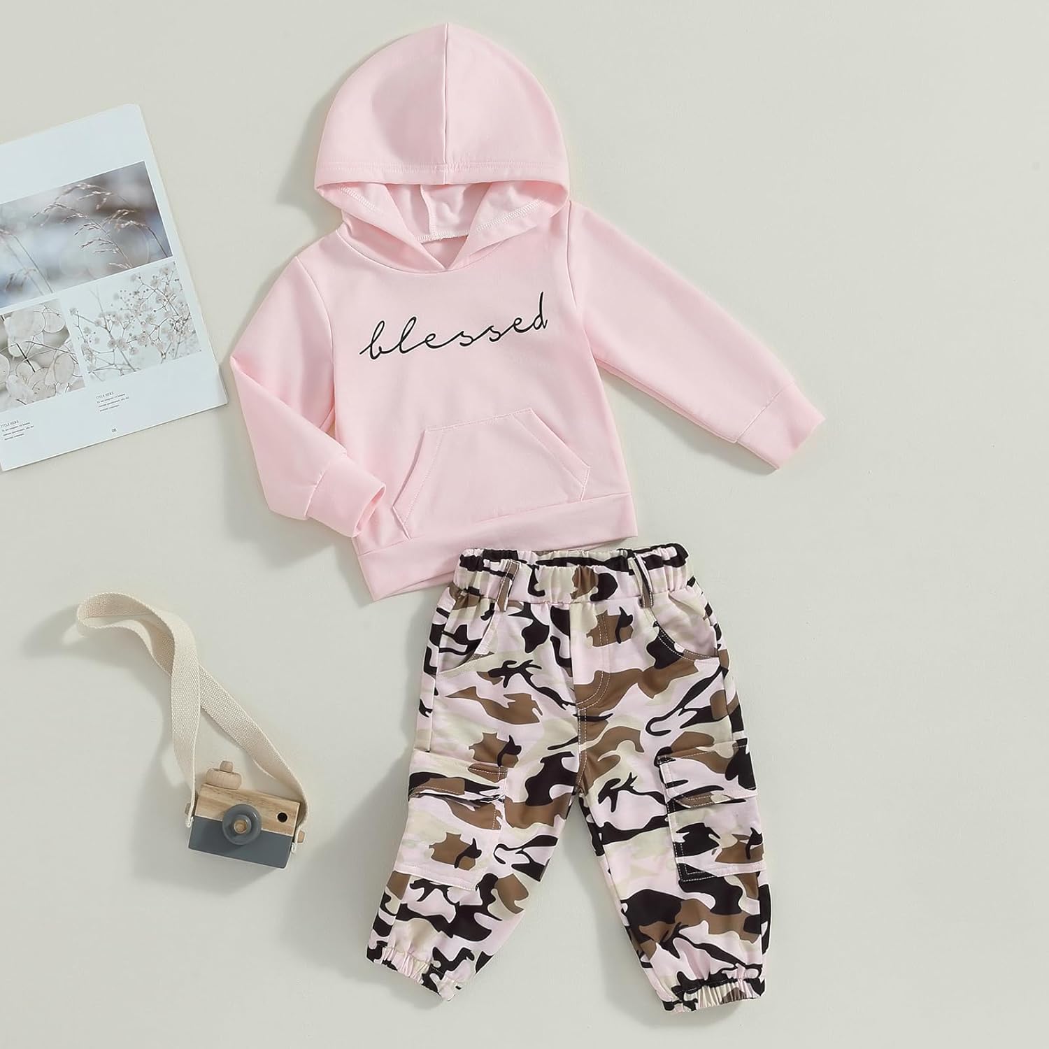 Letter-Printed Toddler Outfit