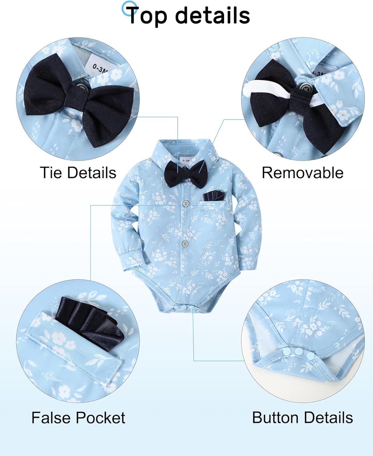 YALLET Baby Boy Outfits Suits