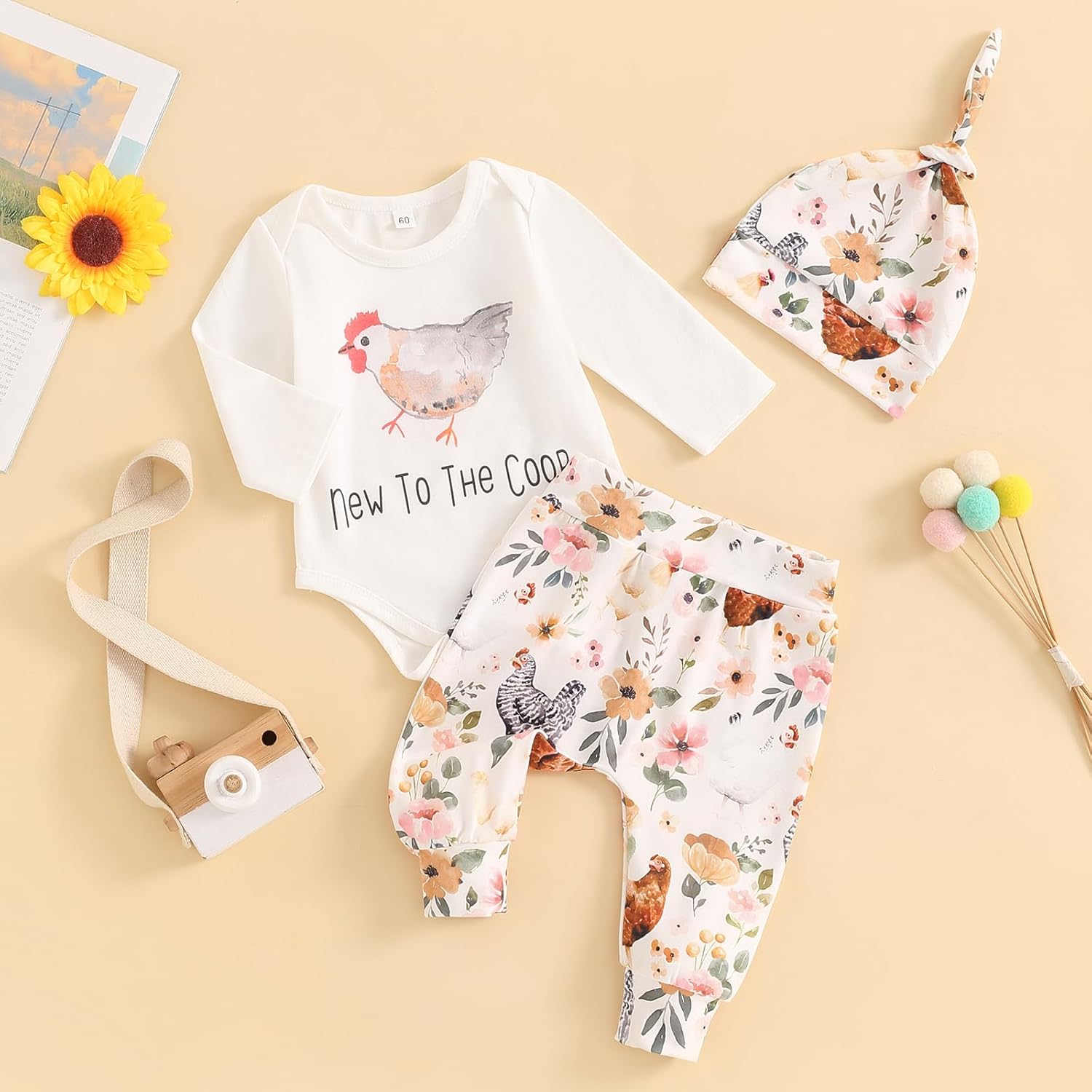 Gaono Newborn Coming Home Romper Set