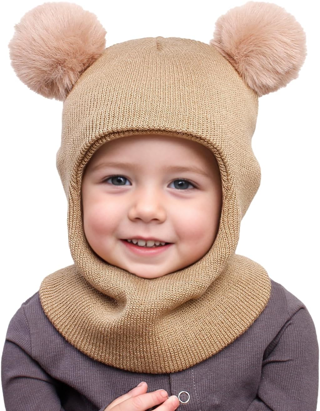 ENBAOHUI Baby Winter Hats Scarves 2 Packs for Kids