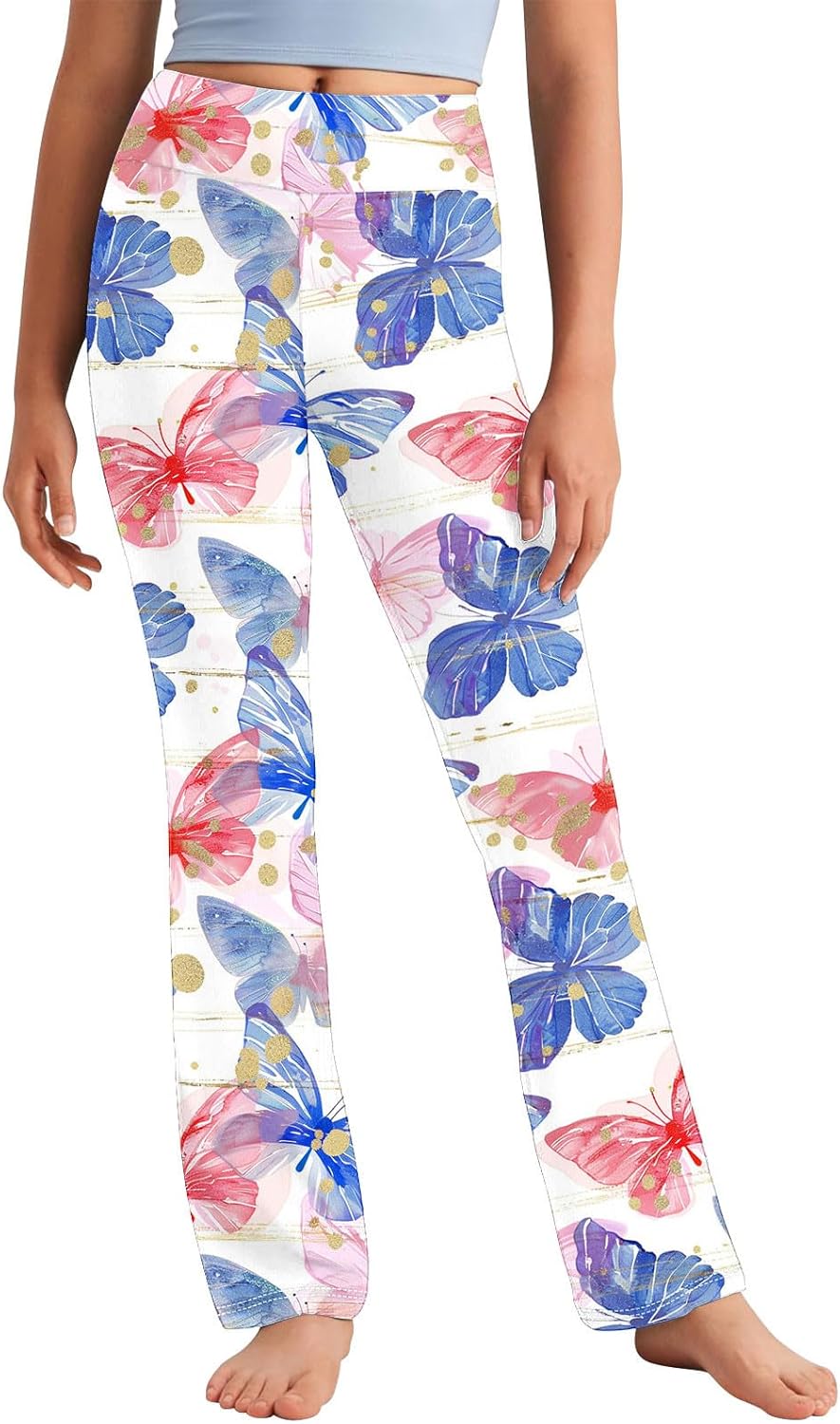 Floral Printed Yoga Pants for Toddler Girls