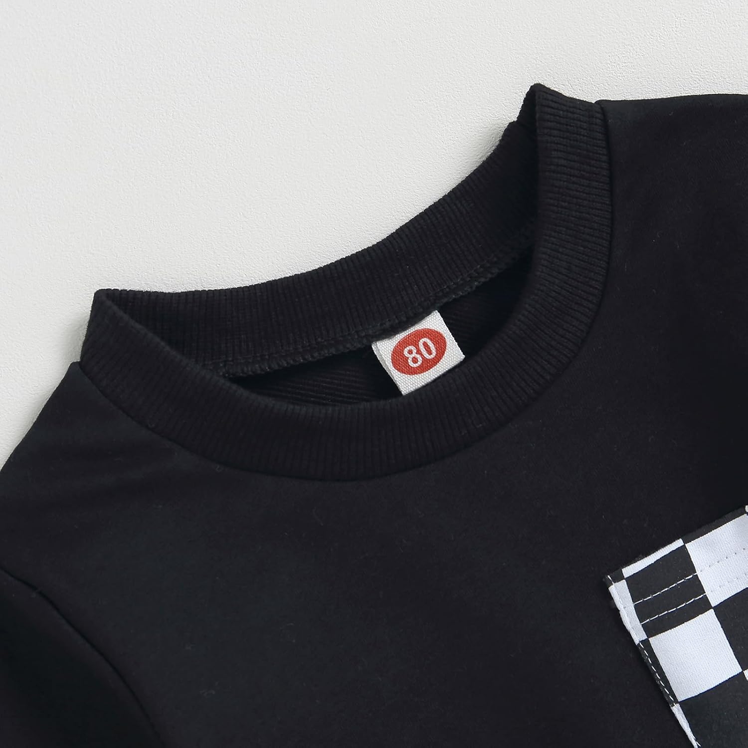 Block Check Plaid Baby Fall Winter Outfit Set