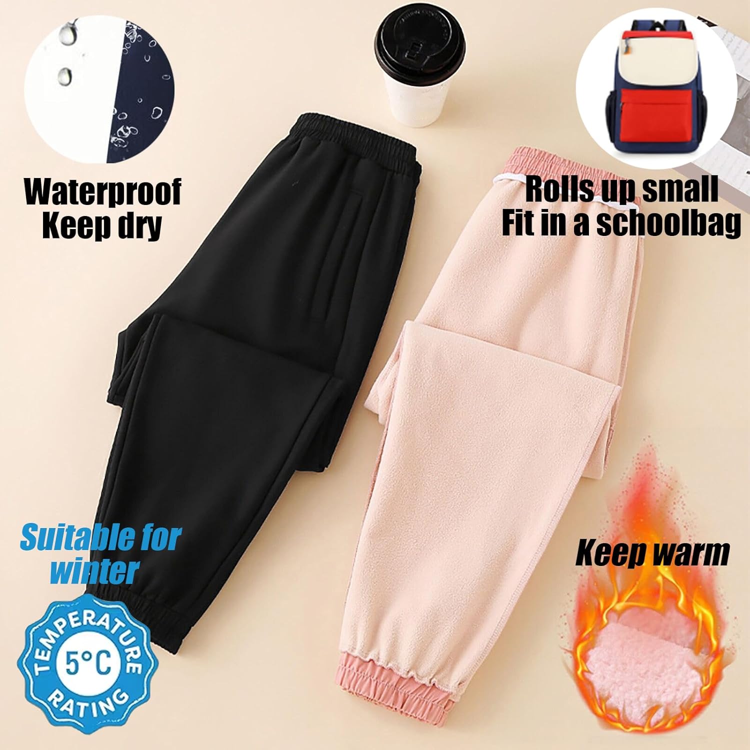 Girls Waterproof Snow Pants