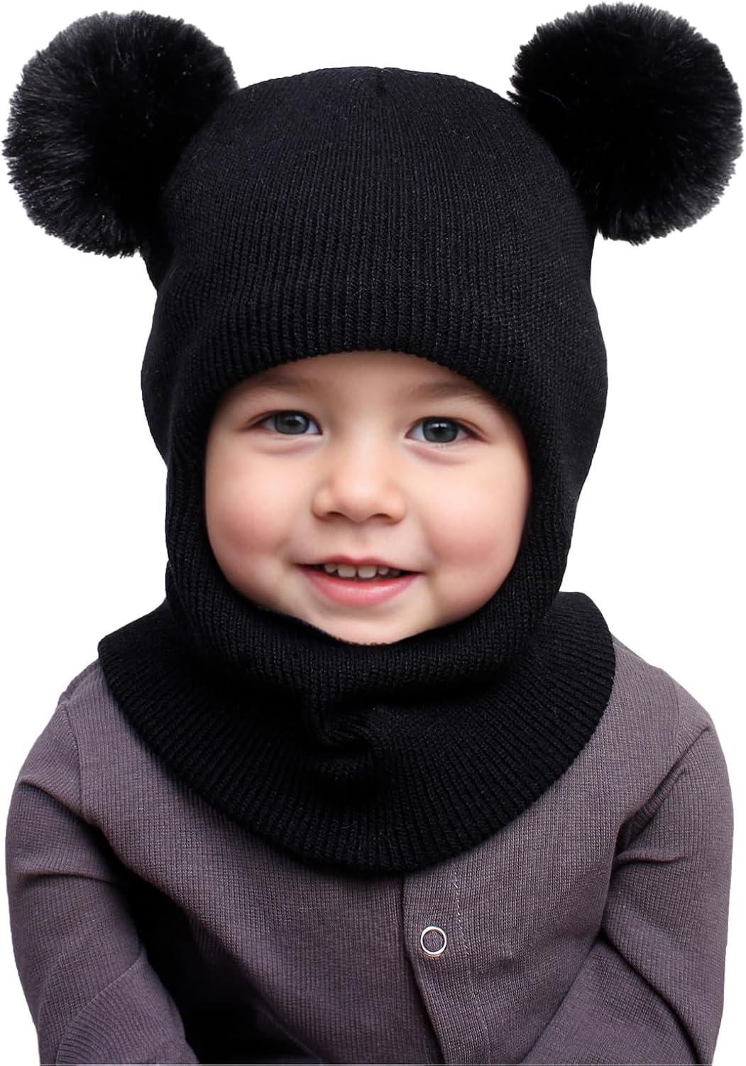 ENBAOHUI Baby Winter Hats Scarves 2 Packs for Kids