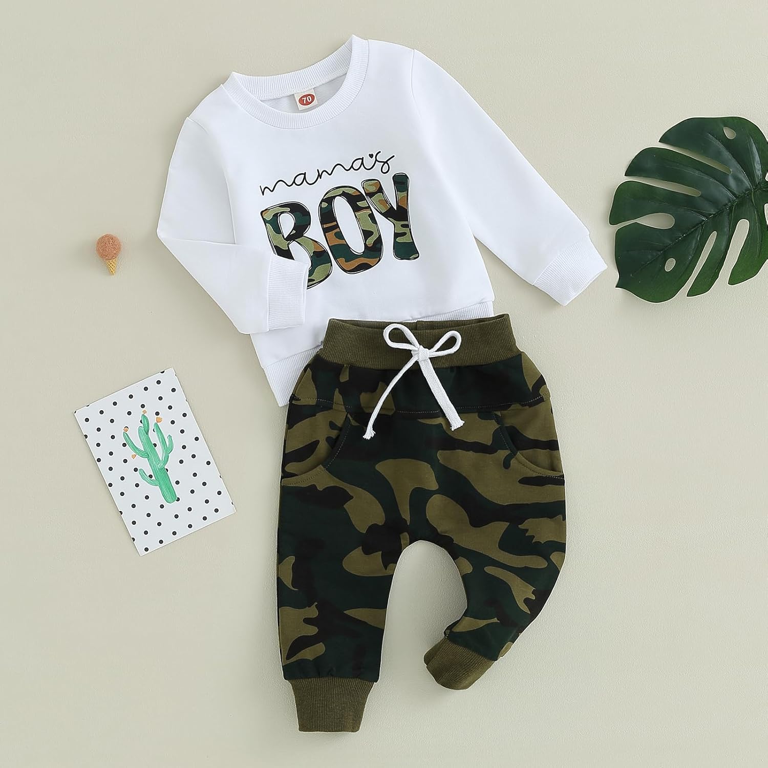 Infant Winter Contrasting Print Set