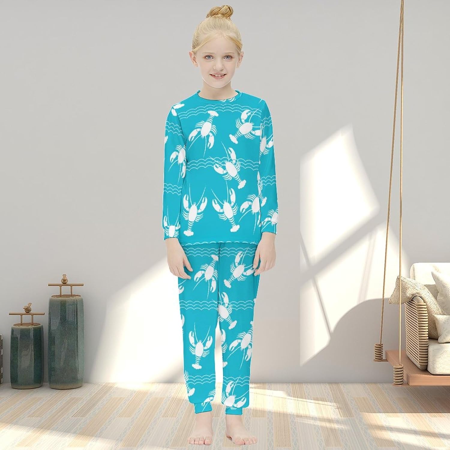Girls Thermal Underwear Set Soft Trendy Perfect for Daily Sports Use