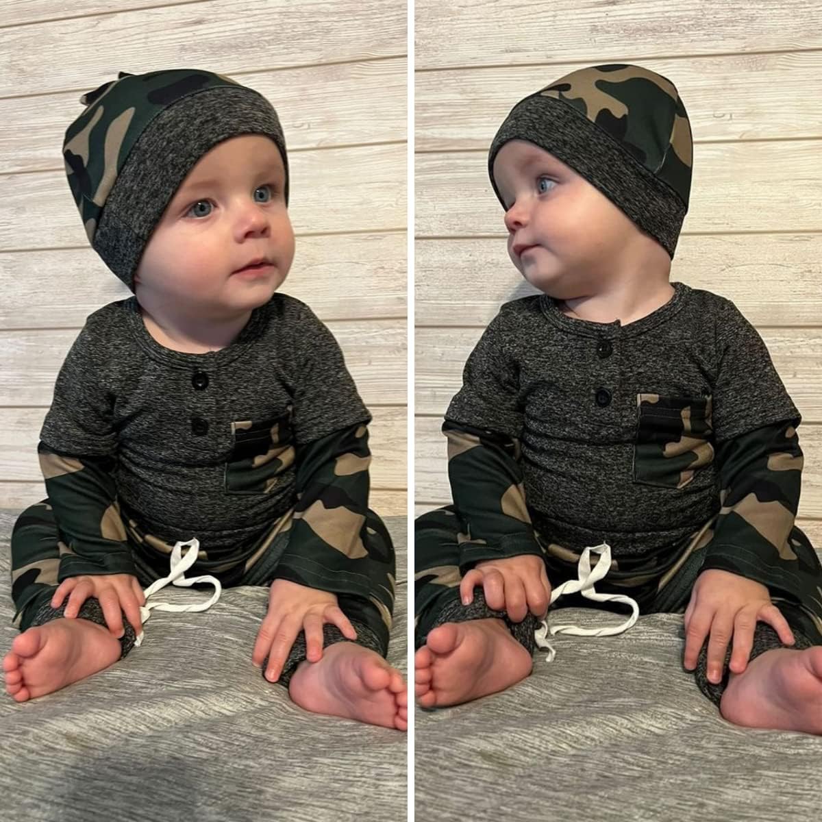 Aalizzwell Newborn Boys Fall Winter Outfit