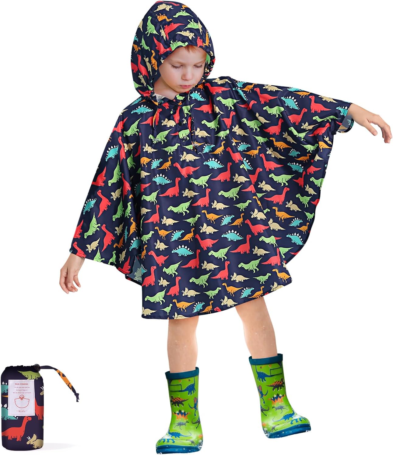 LAMA Kids waterproof rain ponchoReusablelightweight