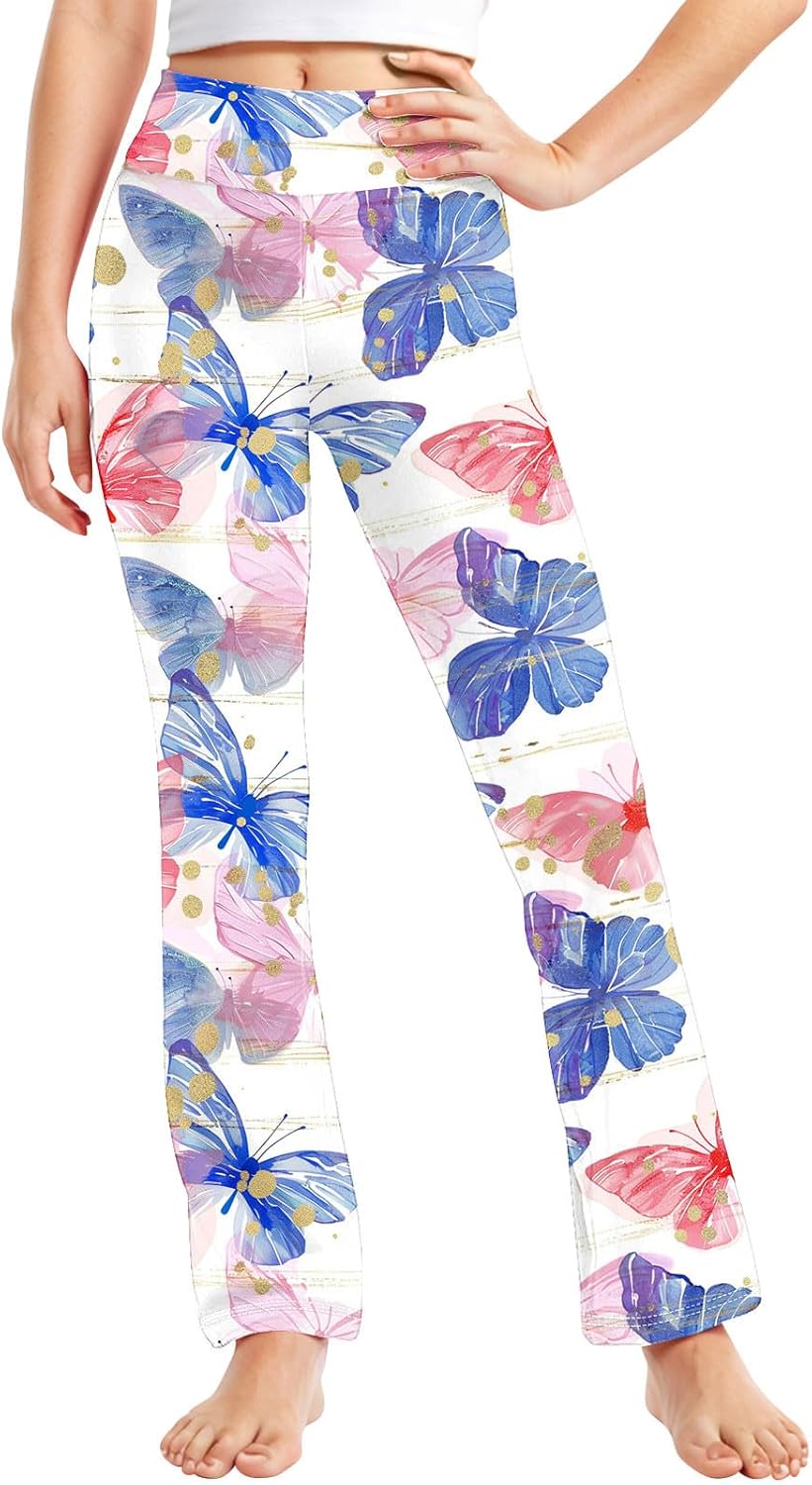 Floral Printed Yoga Pants for Toddler Girls
