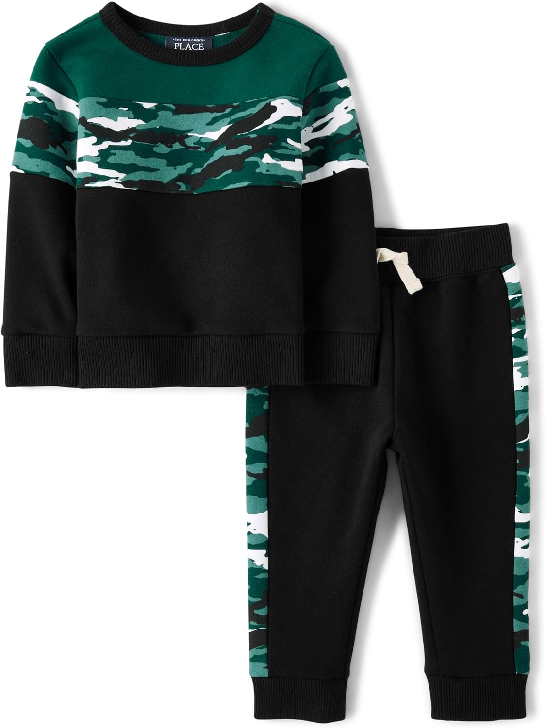 The Childrens Place Baby-Boys Toddler 2-Piece Sweatshirt Sweat pant Set