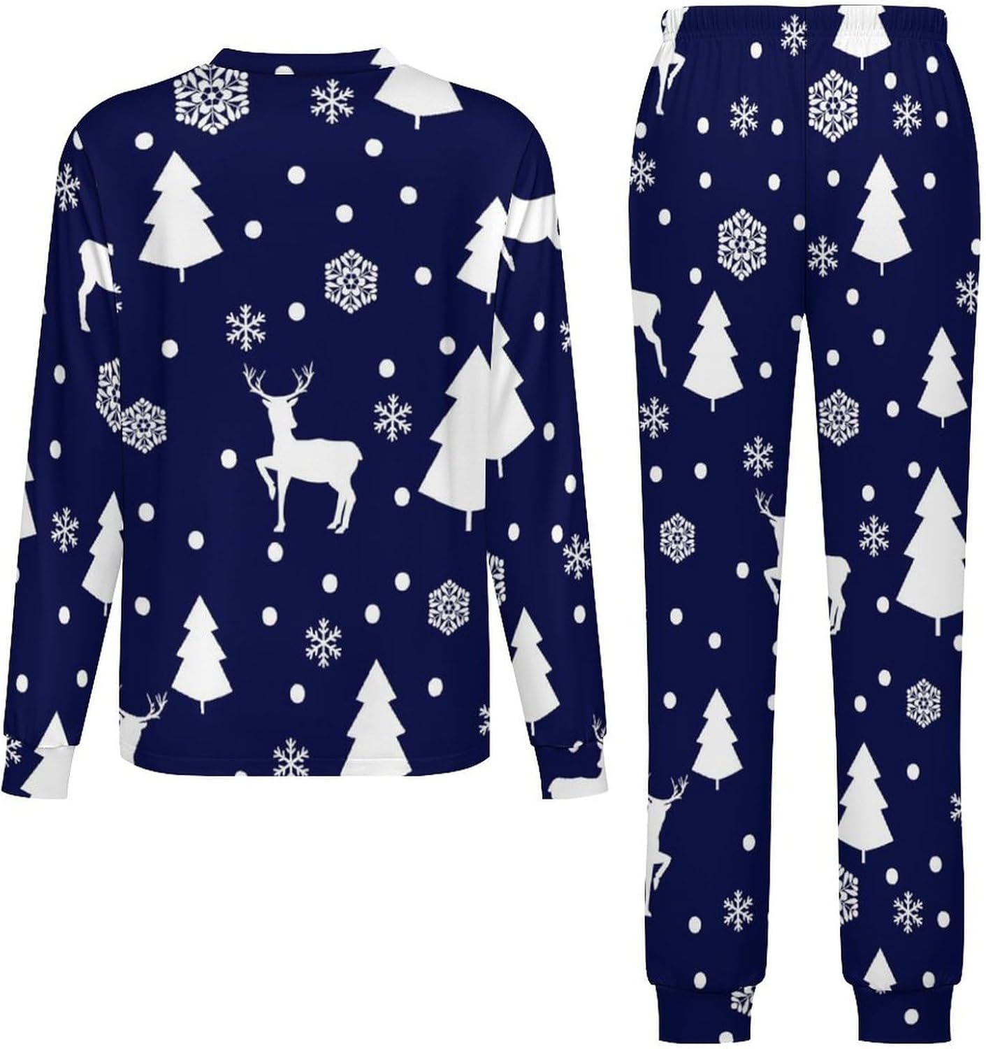 MEIKKO Candy Cane Thermal Underwear Set for Kids
