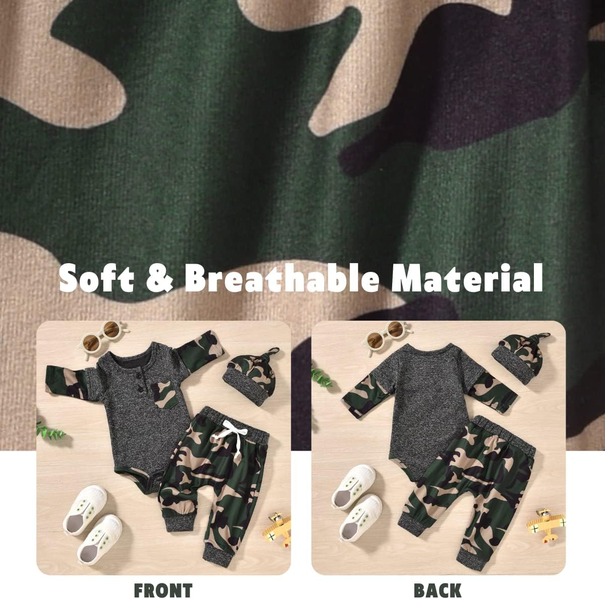 Aalizzwell Newborn Boys Fall Winter Outfit