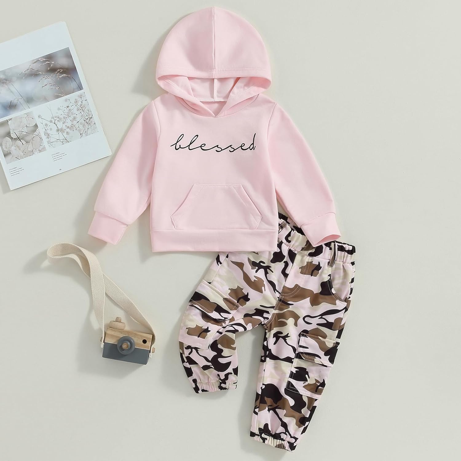 Letter-Printed Toddler Outfit