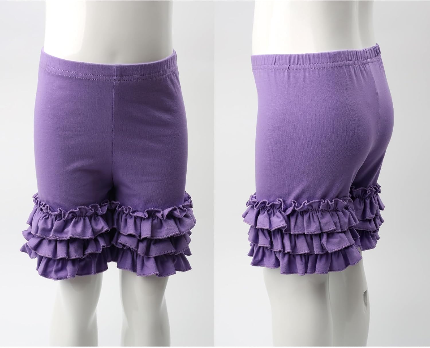 Cotton Icing Ruffles Shorts forToddler Little Girl Stretchy Comfortable