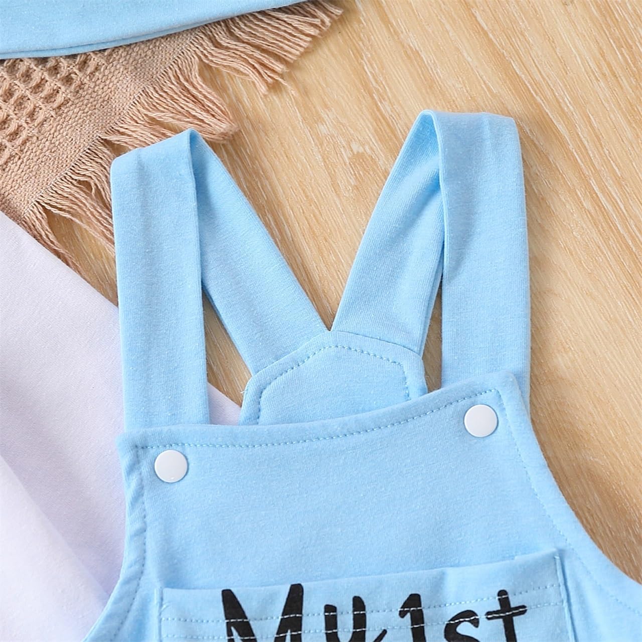 GOLLUNER Cute Baby Romper Pants Set Soft Gentle for Newborns