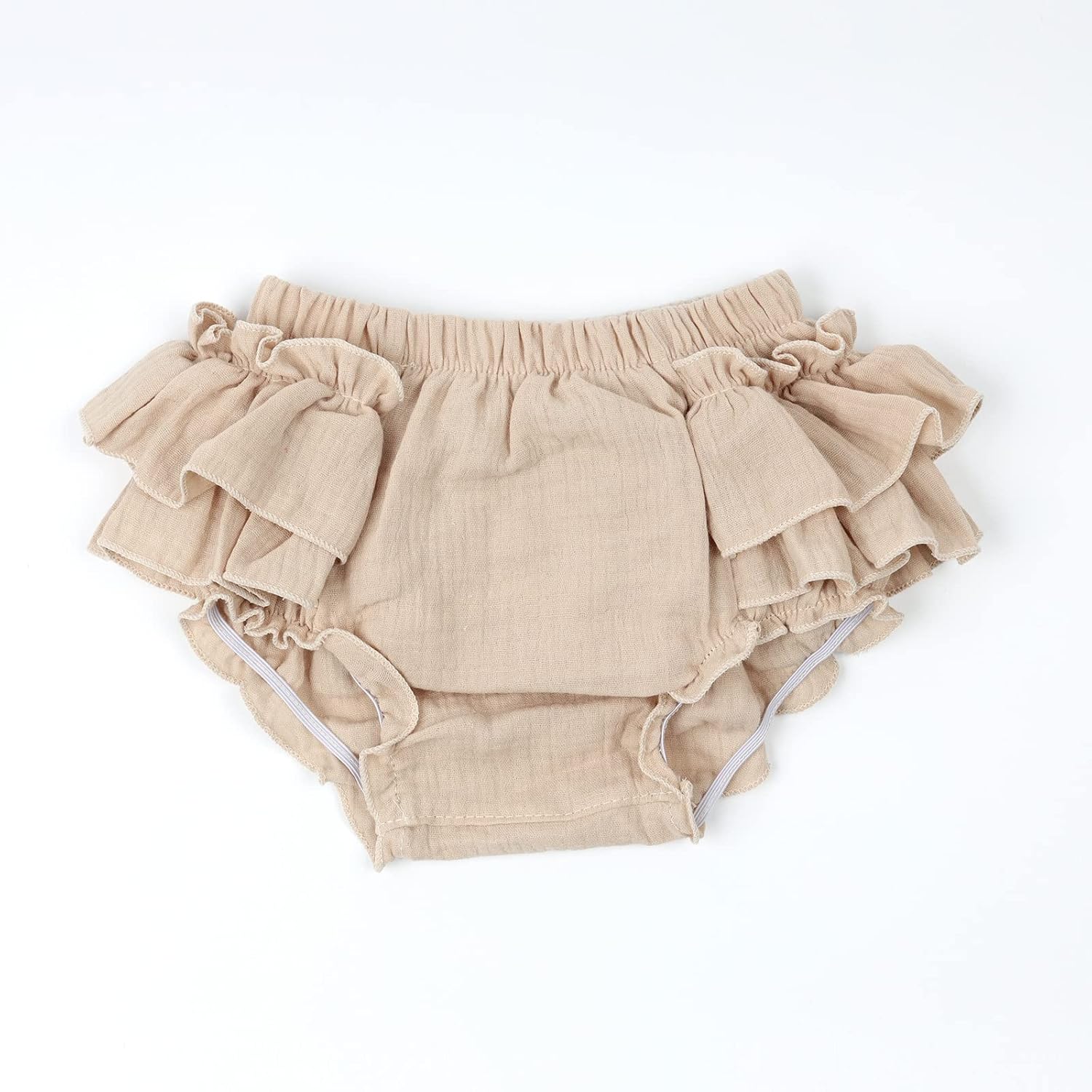 HOOLCHEAN Baby Ruffle Shorts with Bowknot Headband Soft and Gentle