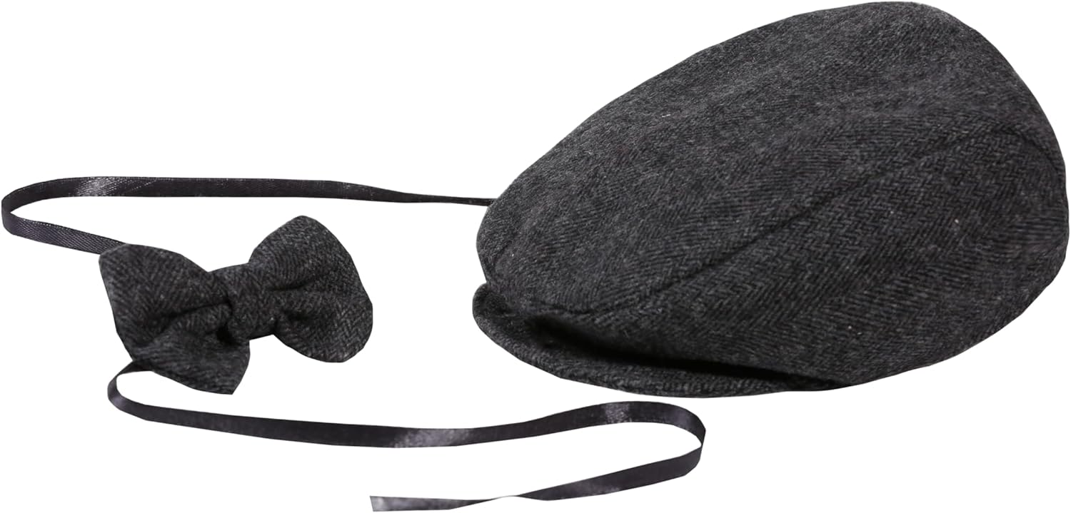 Matissa Flat Cap Bow Tie Set for Babies