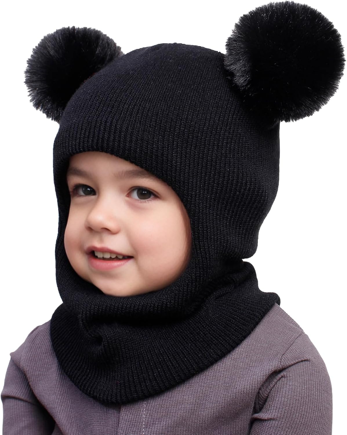 ENBAOHUI Baby Winter Hats Scarves 2 Packs for Kids