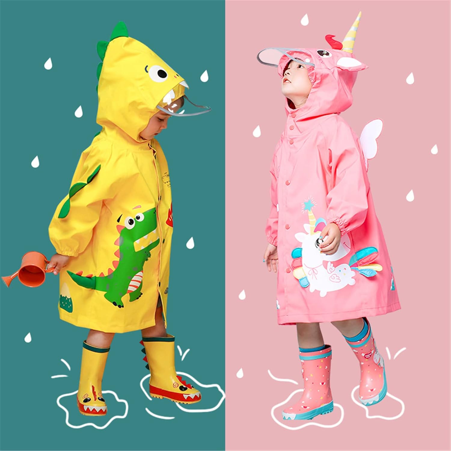 Rain jackets for kids waterproof rainwear