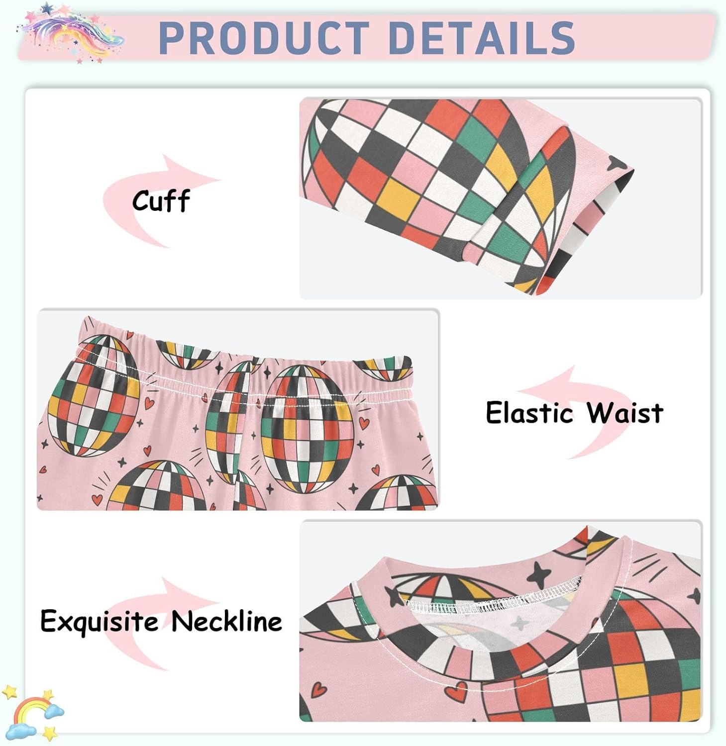 WIFIU Pajama Set Soft Comfortable