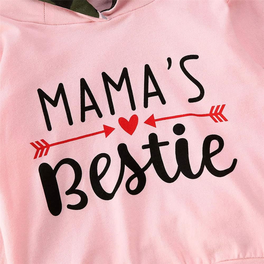 FYBITBO Mamas Bestie 2Pcs Baby Girls Fall Winter Clothes Set
