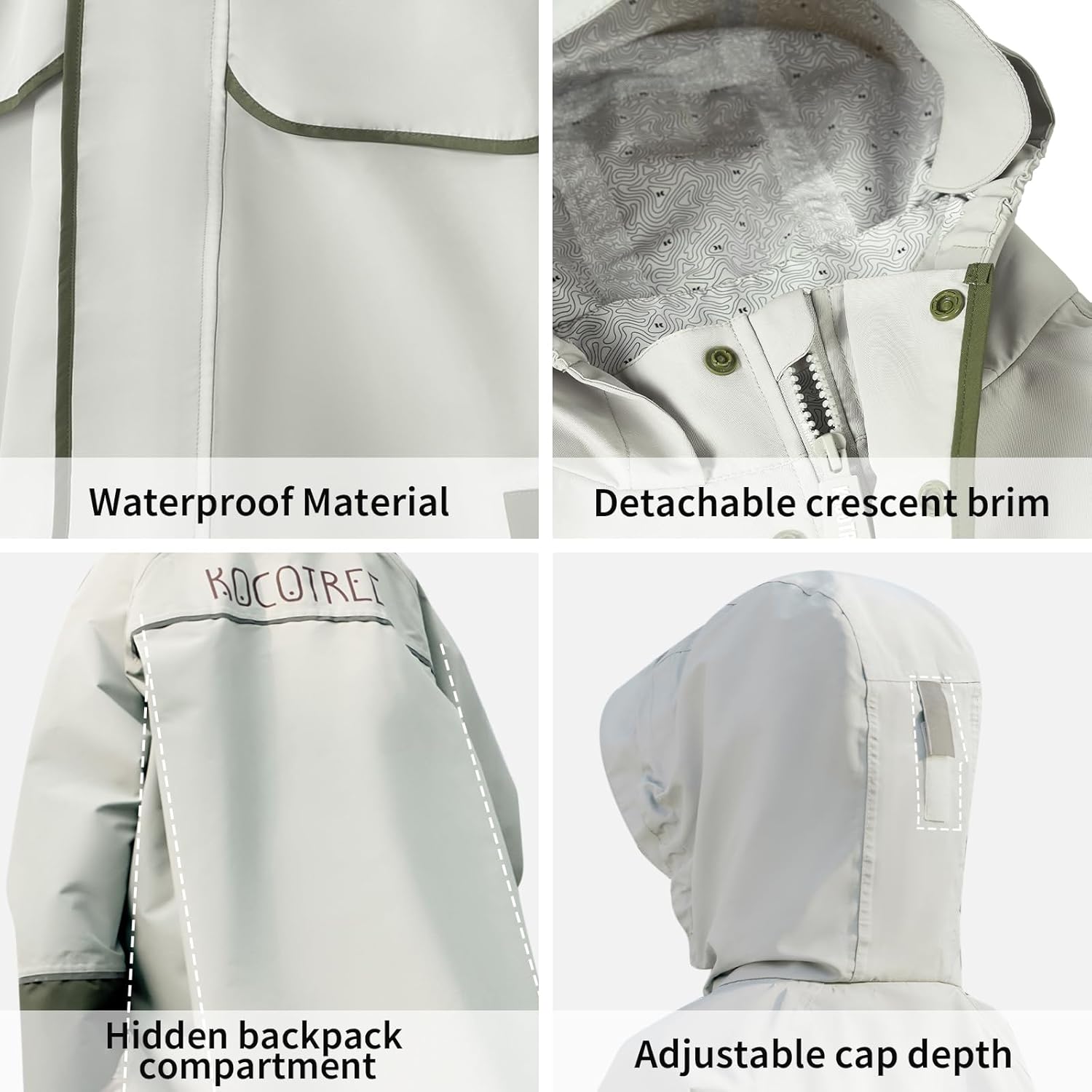 KOCOTREE Lightweight Kids Raincoat