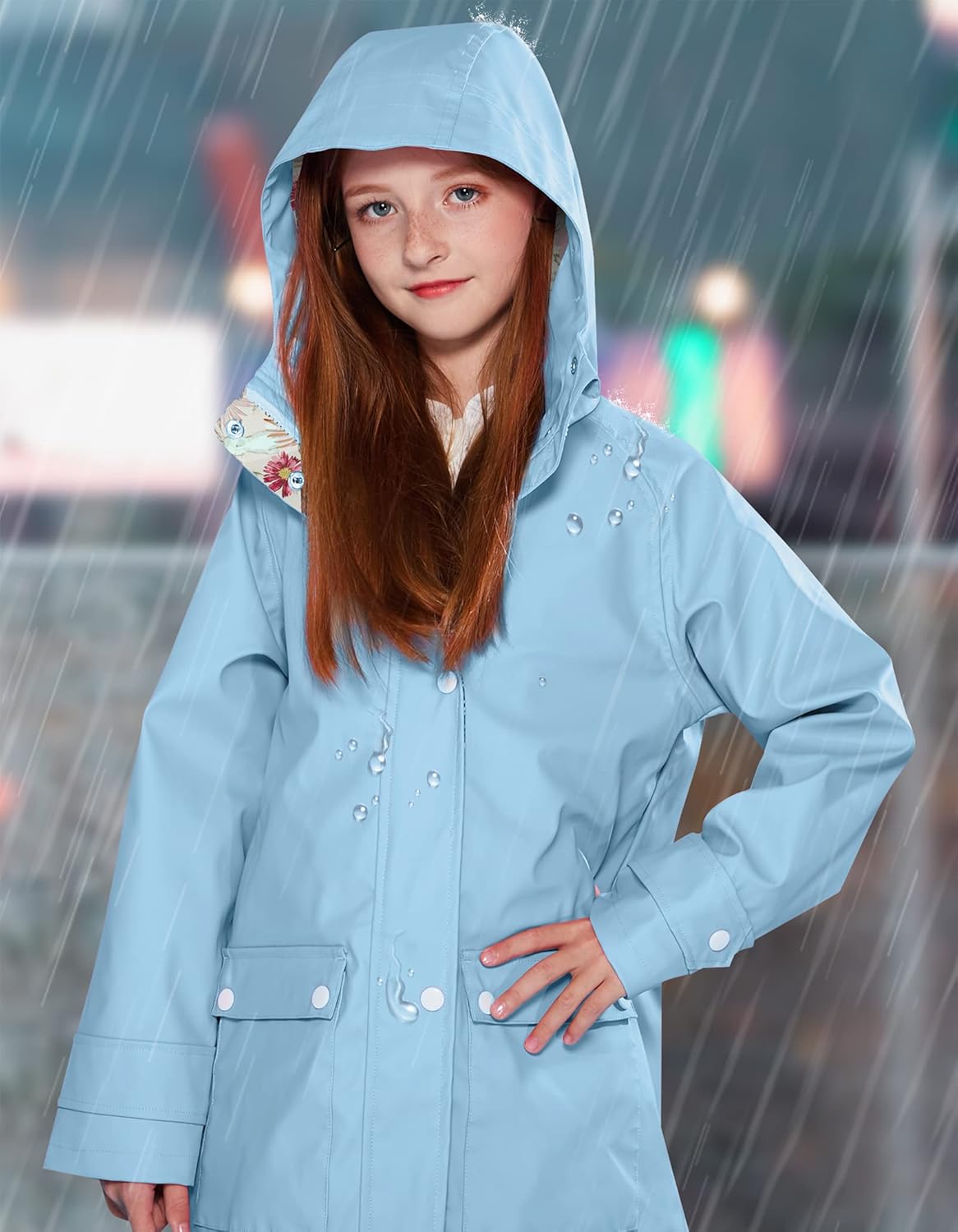Weatherproof Rain Jacket Waterproof for Girls and Boys