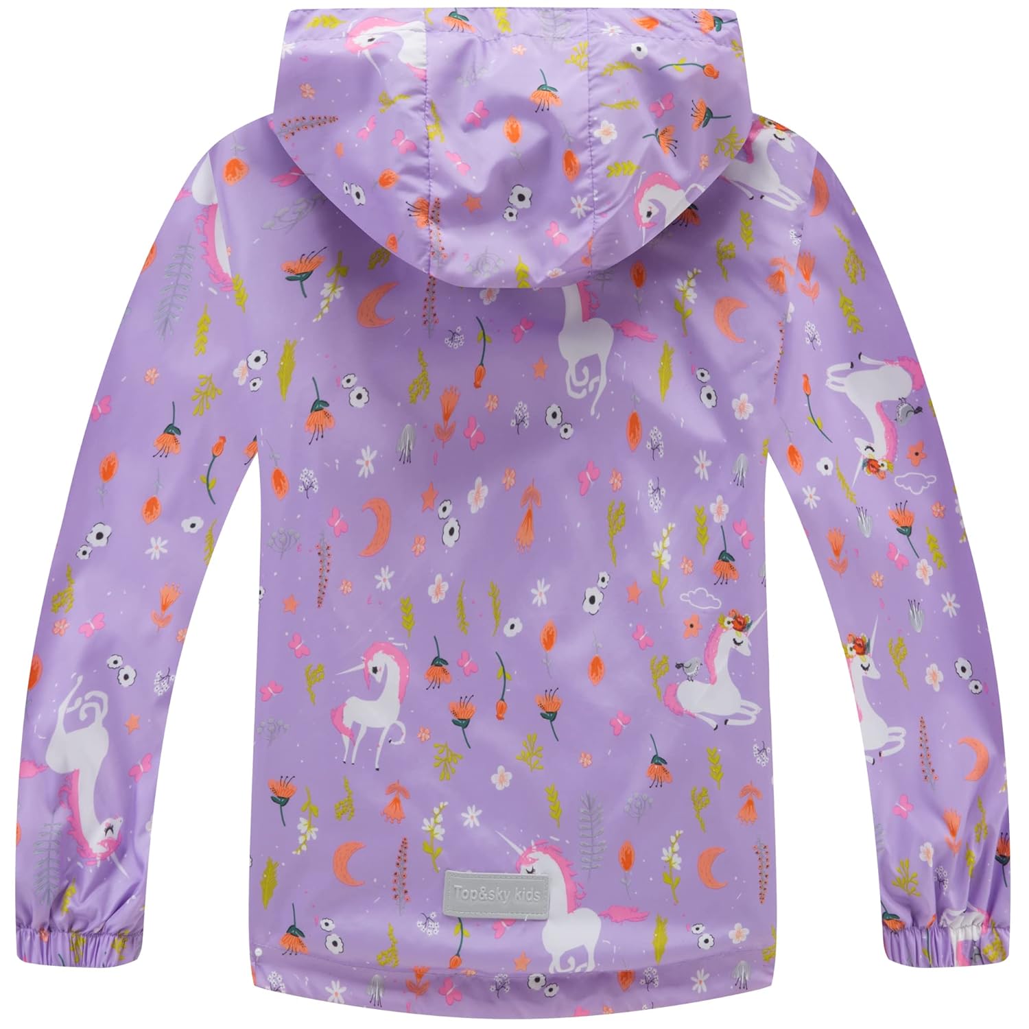 8-9 Year Girls Fewlby Waterproof Rain Jacket Breathable Lightweight kids jackets