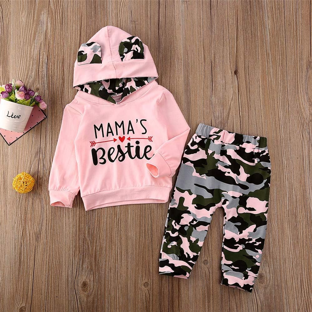 FYBITBO Mamas Bestie 2Pcs Baby Girls Fall Winter Clothes Set