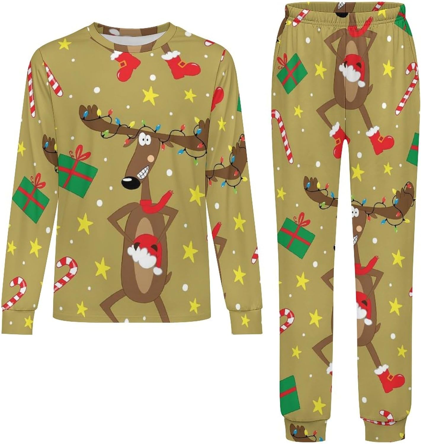 Cute Christmas Cats Thermal Underwear for Kids