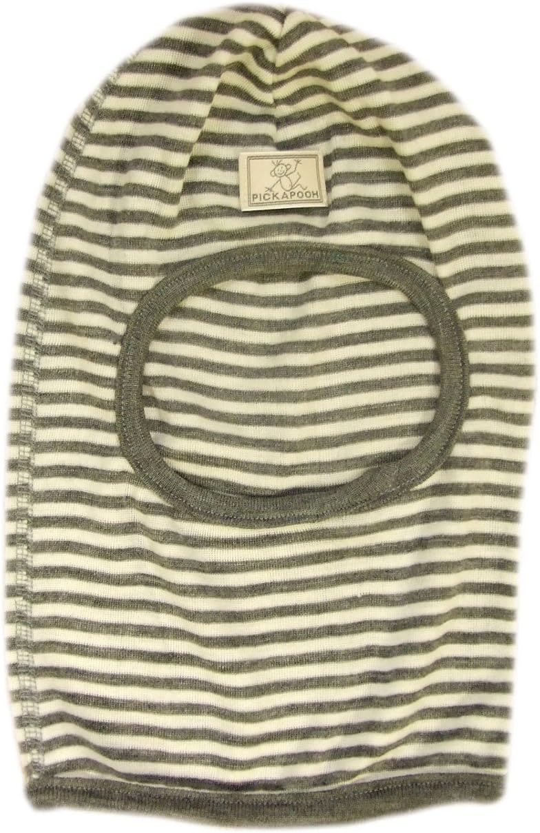 Pickapooh Organic Winter Hats for Babies Merino Wool silk Balaclava