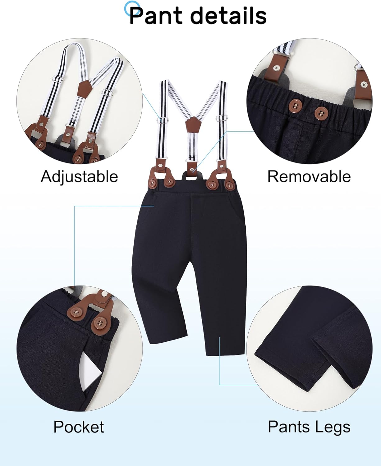 YALLET Baby Boy Outfits Suits