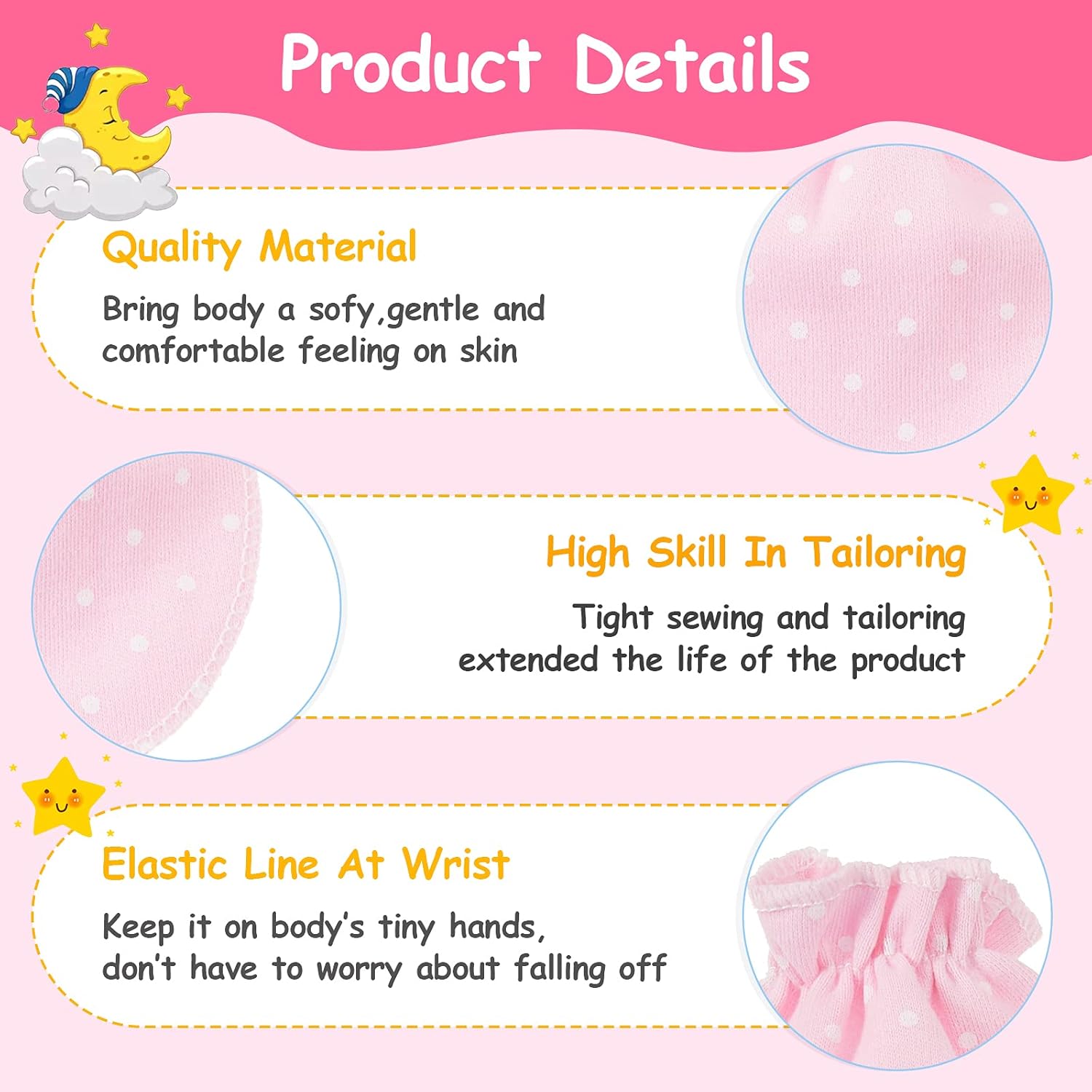 Geyoga Newborn Mittens