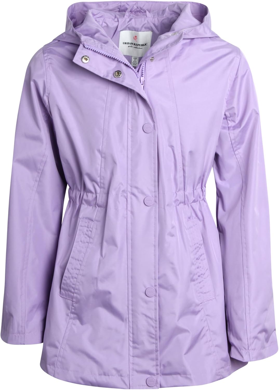 URBAN REPUBLIC Girls Lightweight Waterproof Rain Jacket