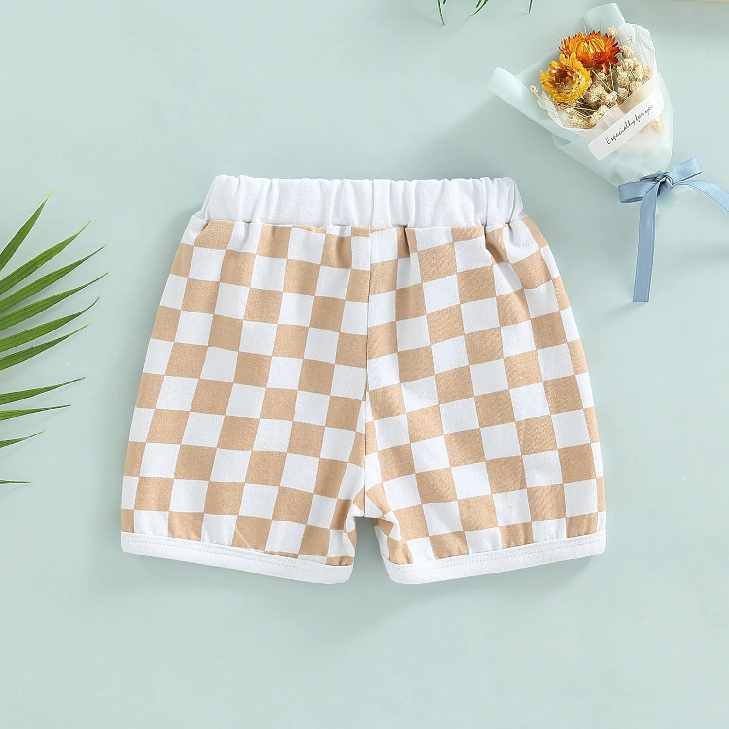 Soft Stretchy Plaid Shorts