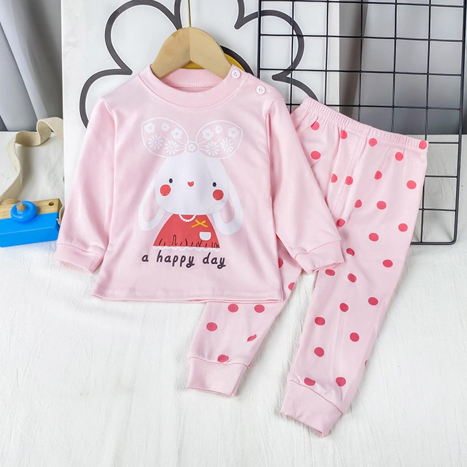Cartoon Pajamas for Toddlers Soft Unisex Long Sleeves