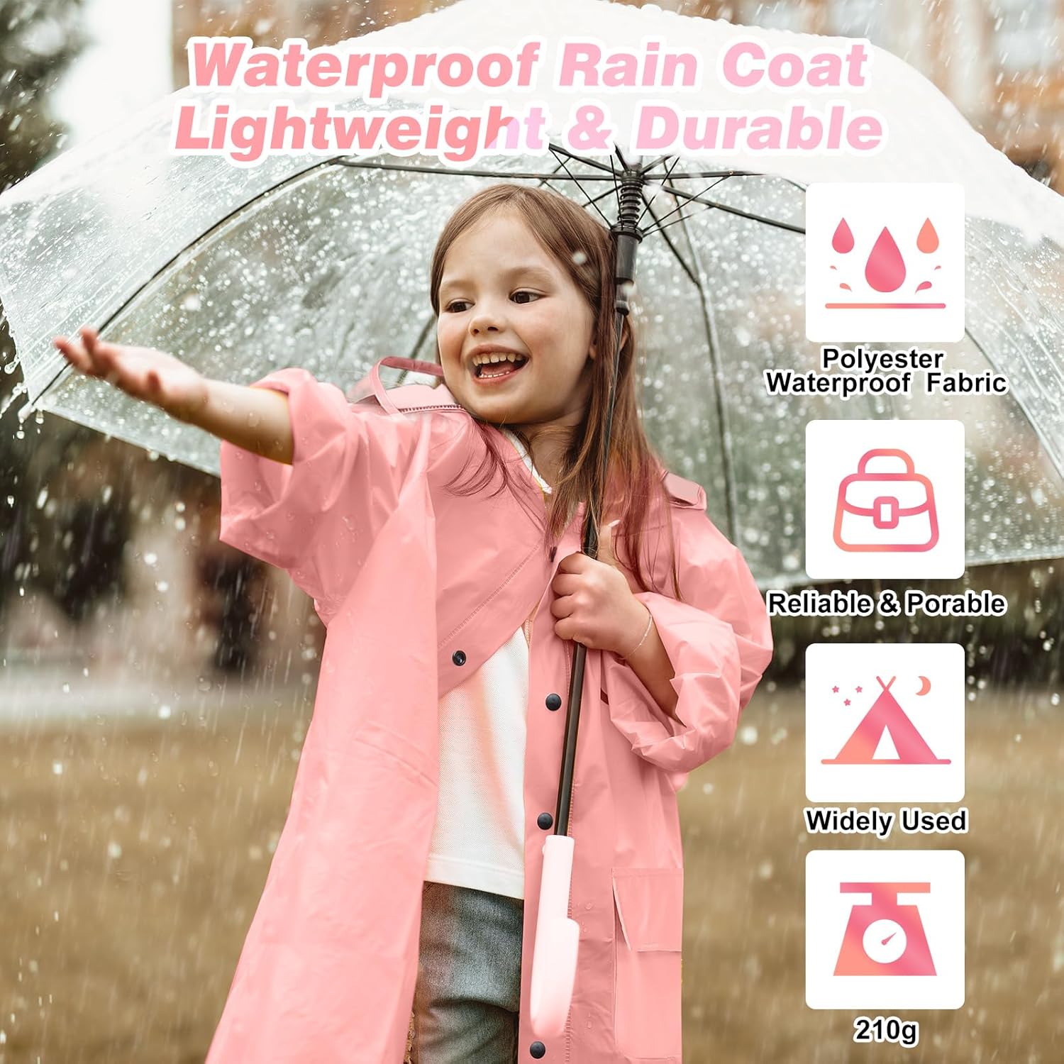 Lama Kids Lightweight Raincoat