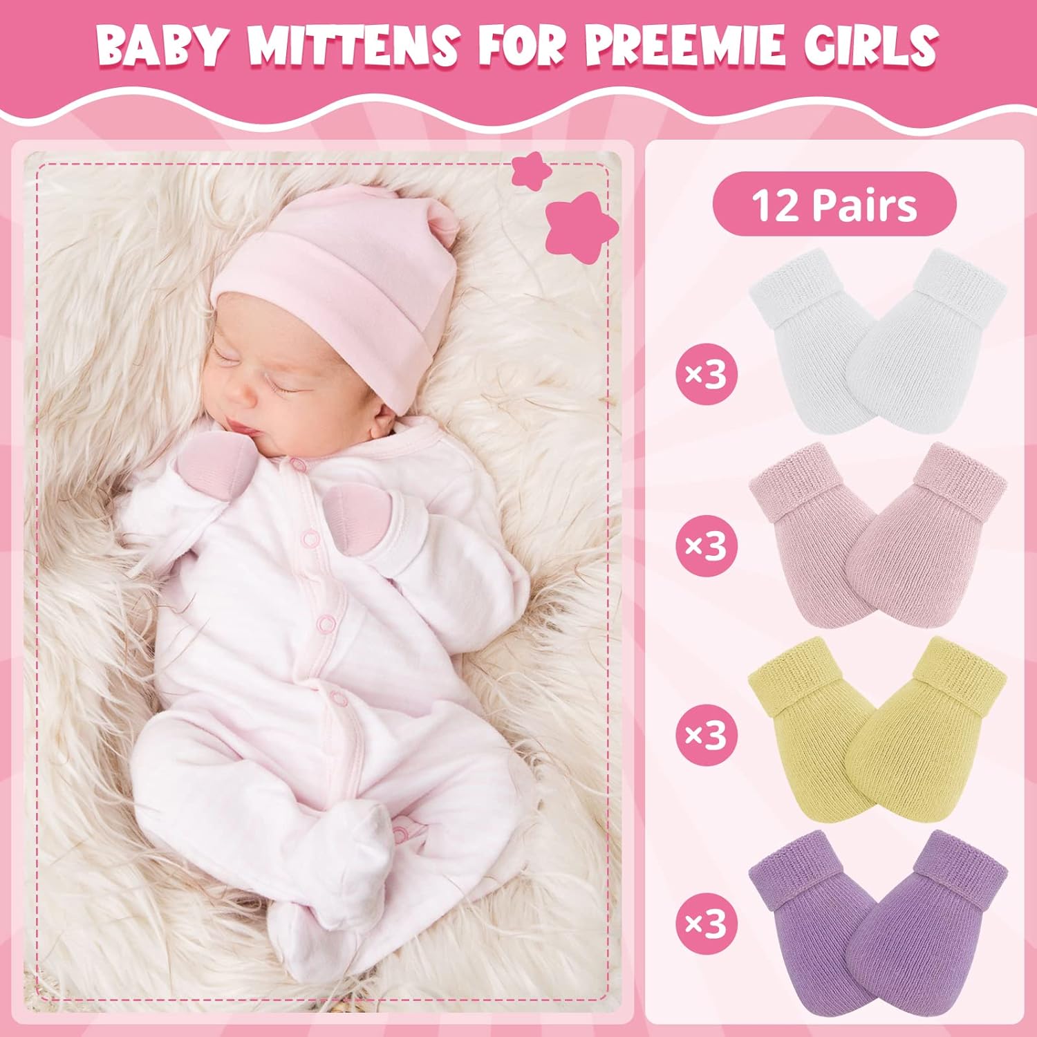 Safe Soft Newborn Gloves
