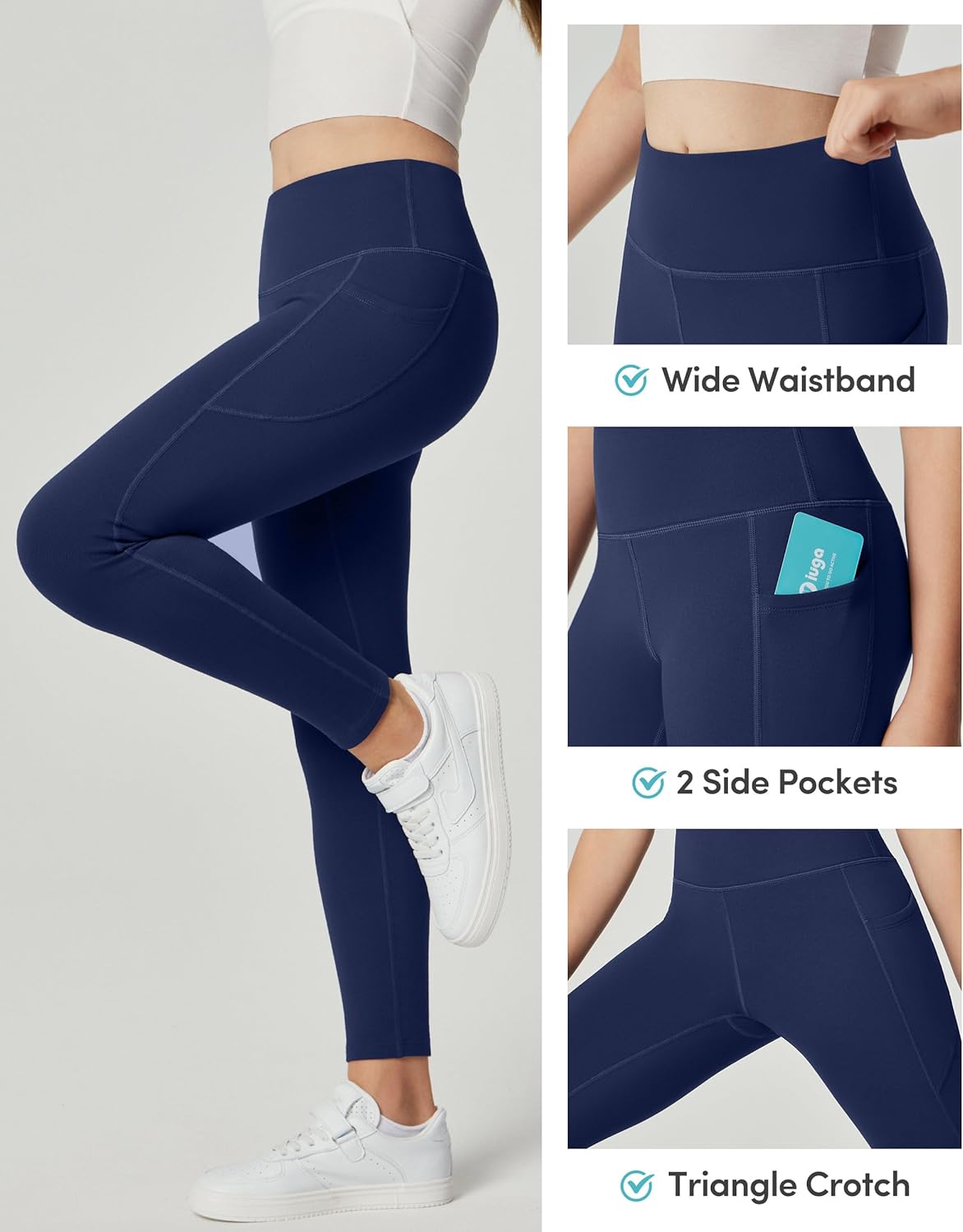 IUGA Girls Fleece-Lined Leggings Heavied with Style