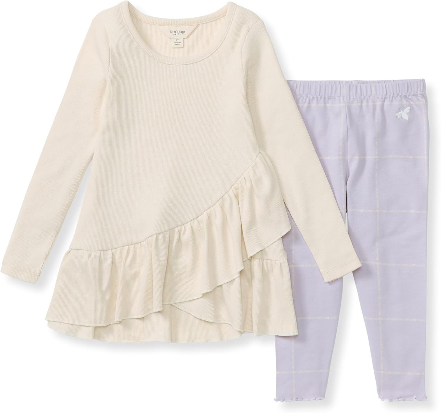 Organic Cotton Tunic Leggings Praises Softness Comfort Style for Baby Girls