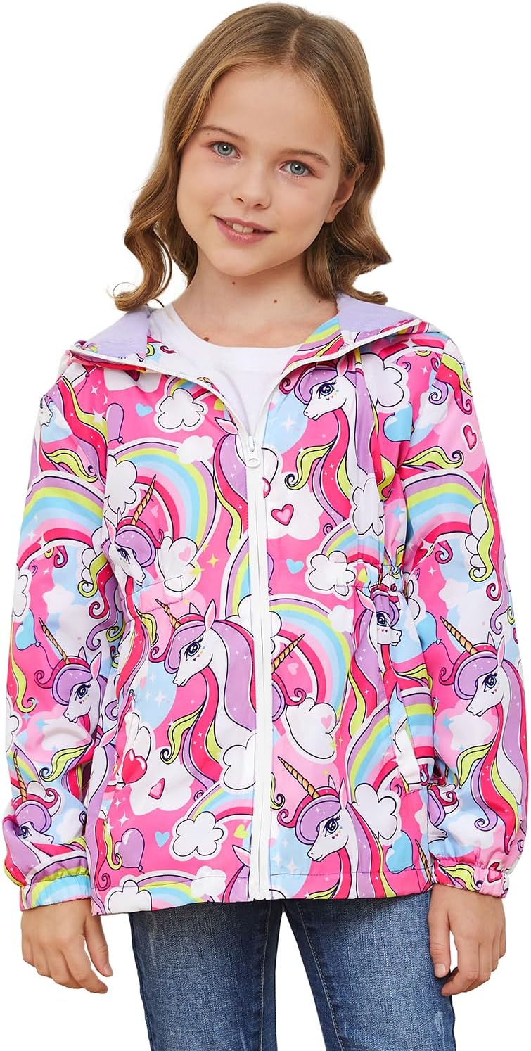 Kids Waterproof Rain Jacket - Lightweight Durable