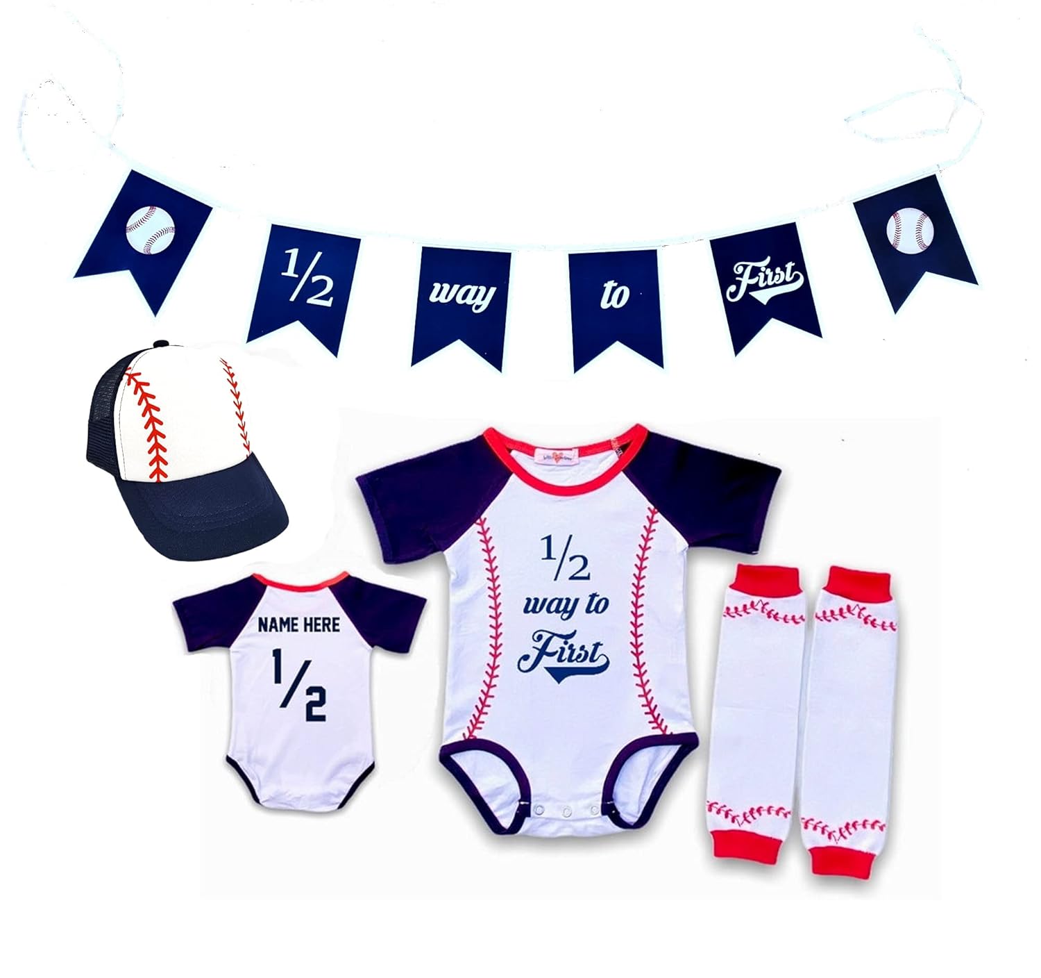 Personalized Halfway to First Half Birthday Gift for Kids