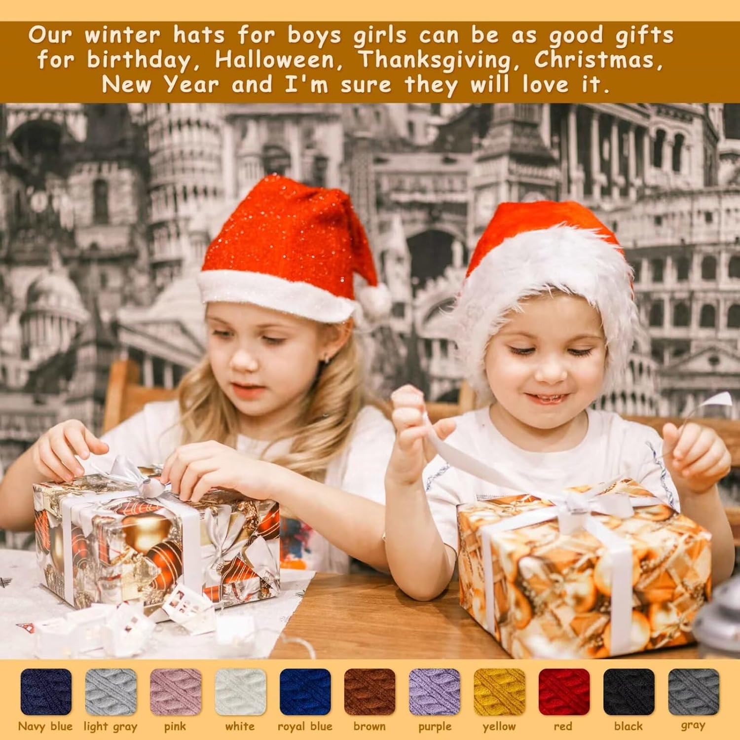 HAITHO Baby Winter Hat Scarf Set