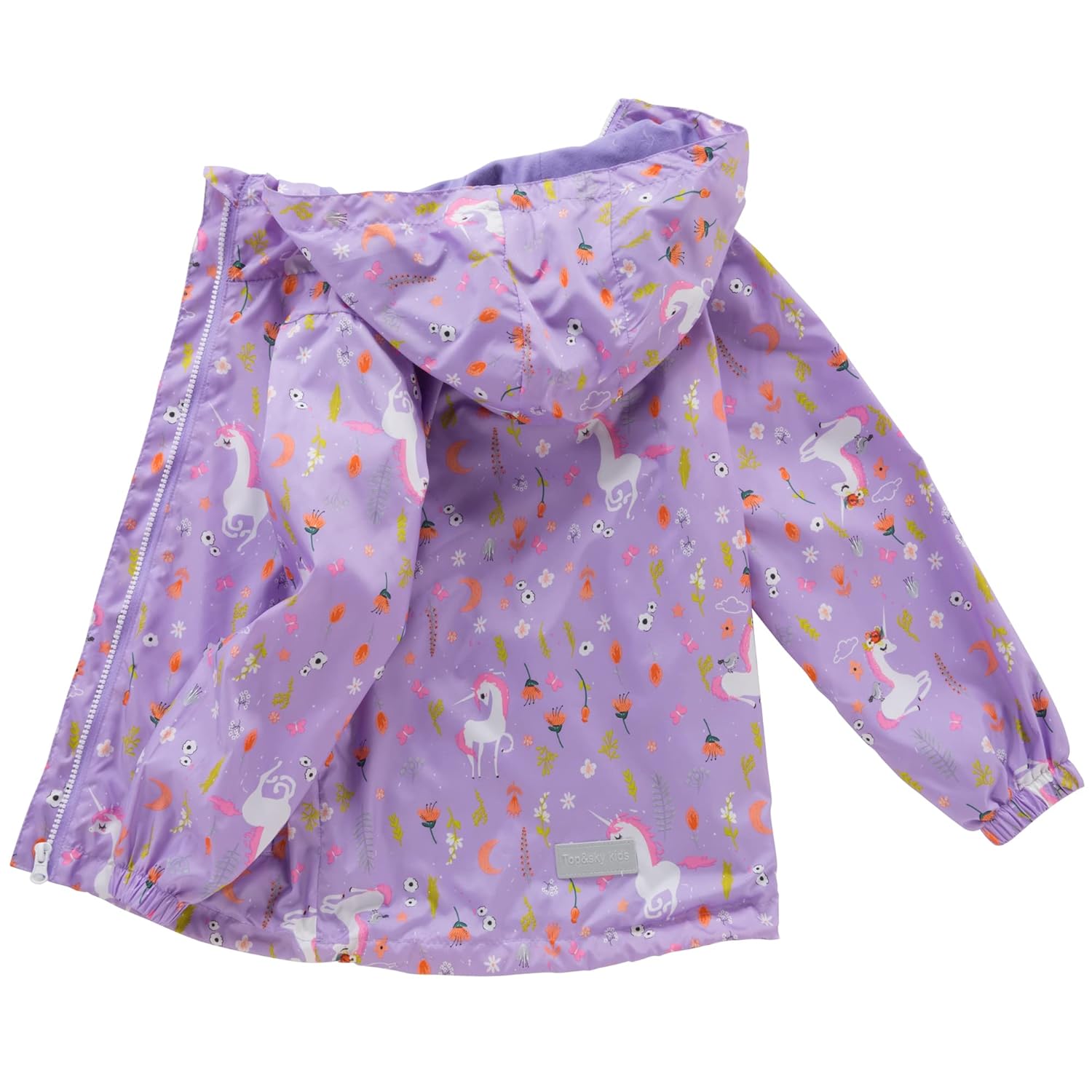 8-9 Year Girls Fewlby Waterproof Rain Jacket Breathable Lightweight kids jackets