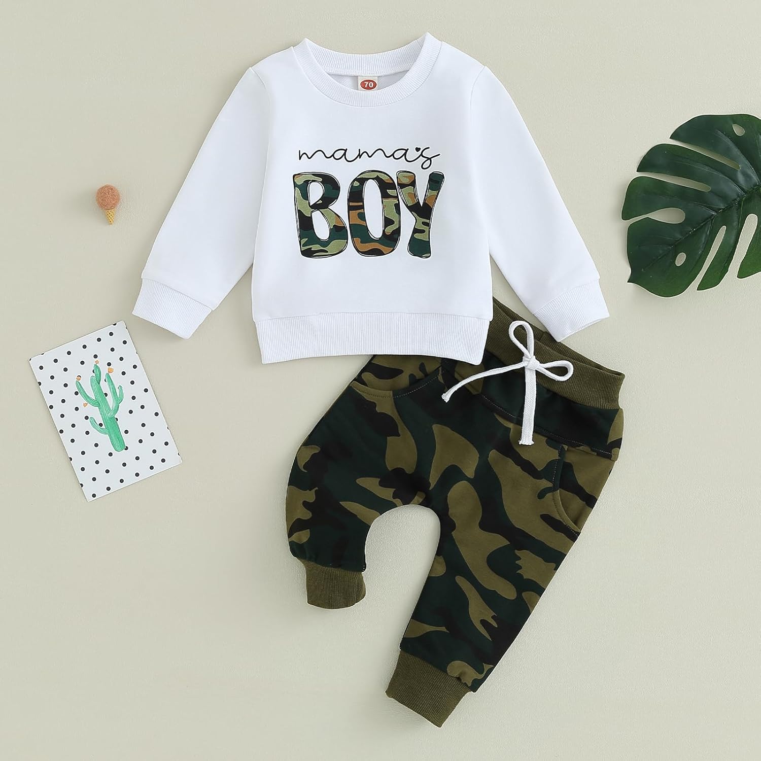 Infant Winter Contrasting Print Set