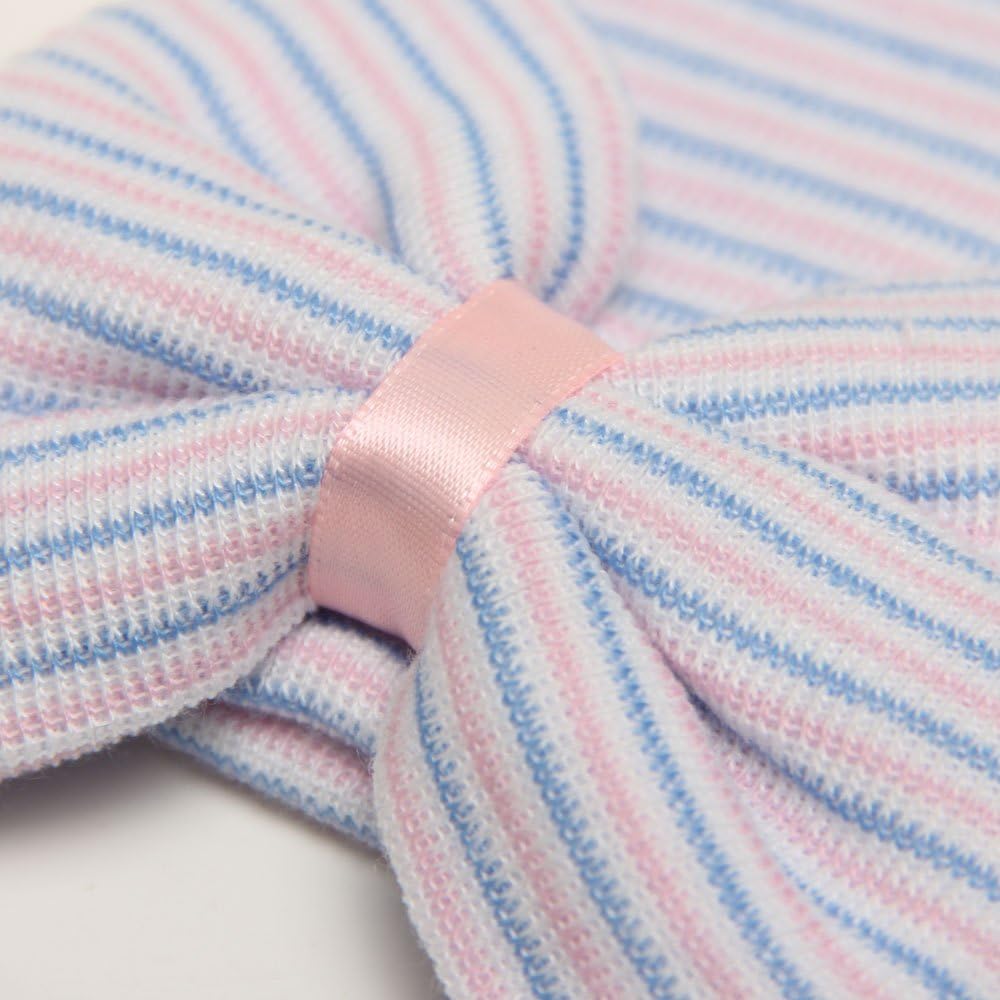 DRESHOW BQUBO 4-Pack Newborn Baby Beanie with Big Bow