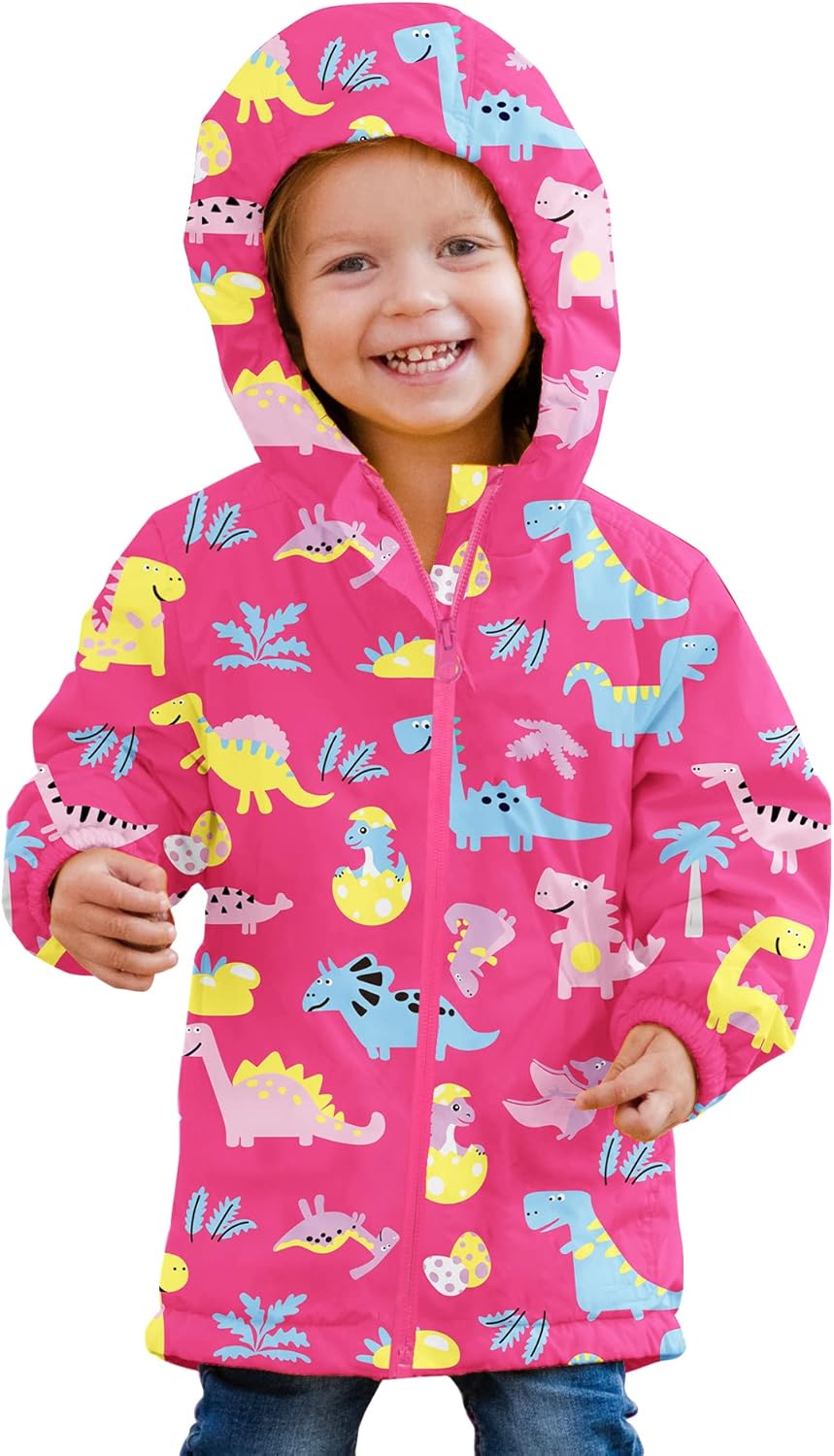 SWISSWELL Toddler Boys Girls Rain Jacket Waterproof