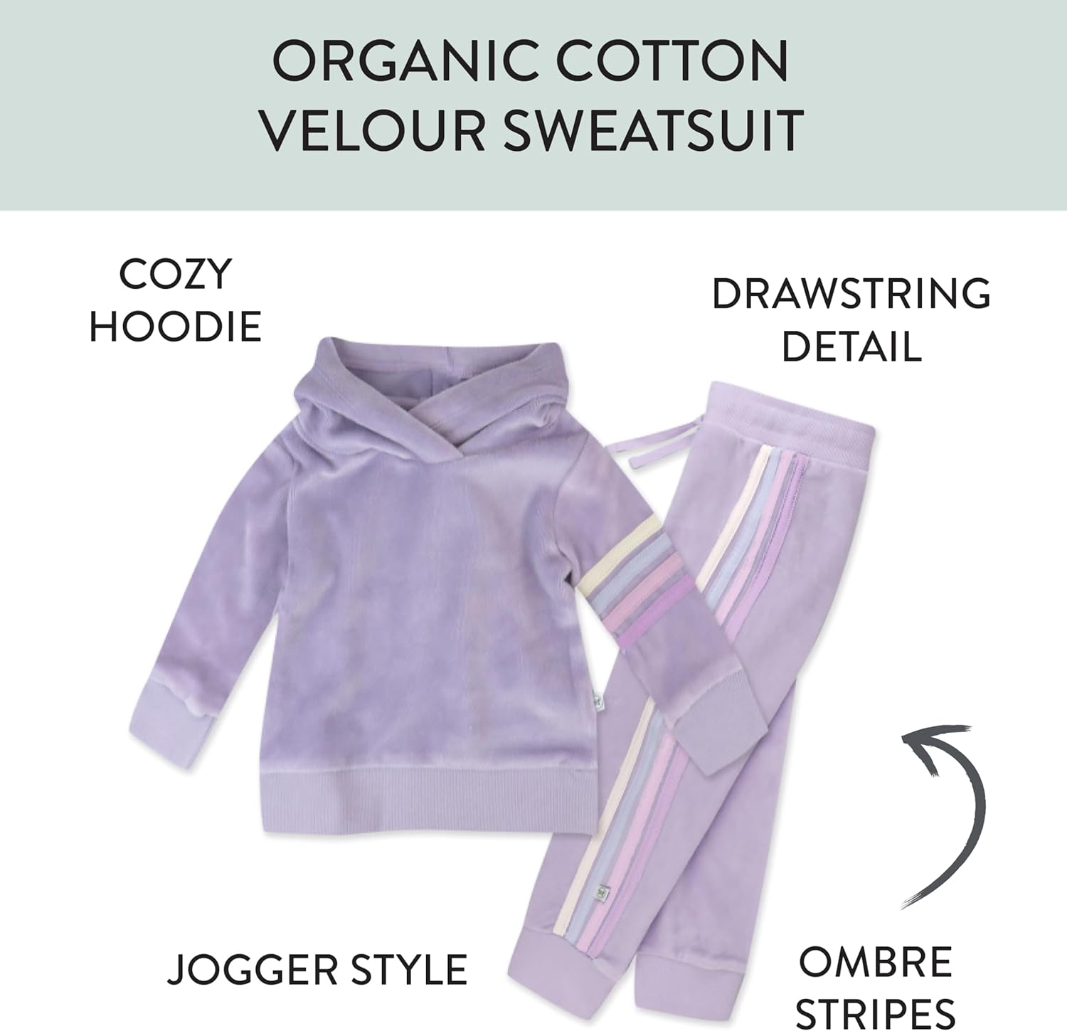 Organic SoftnessHonest Baby Velour Jogger SetPerfect for Cooling Days