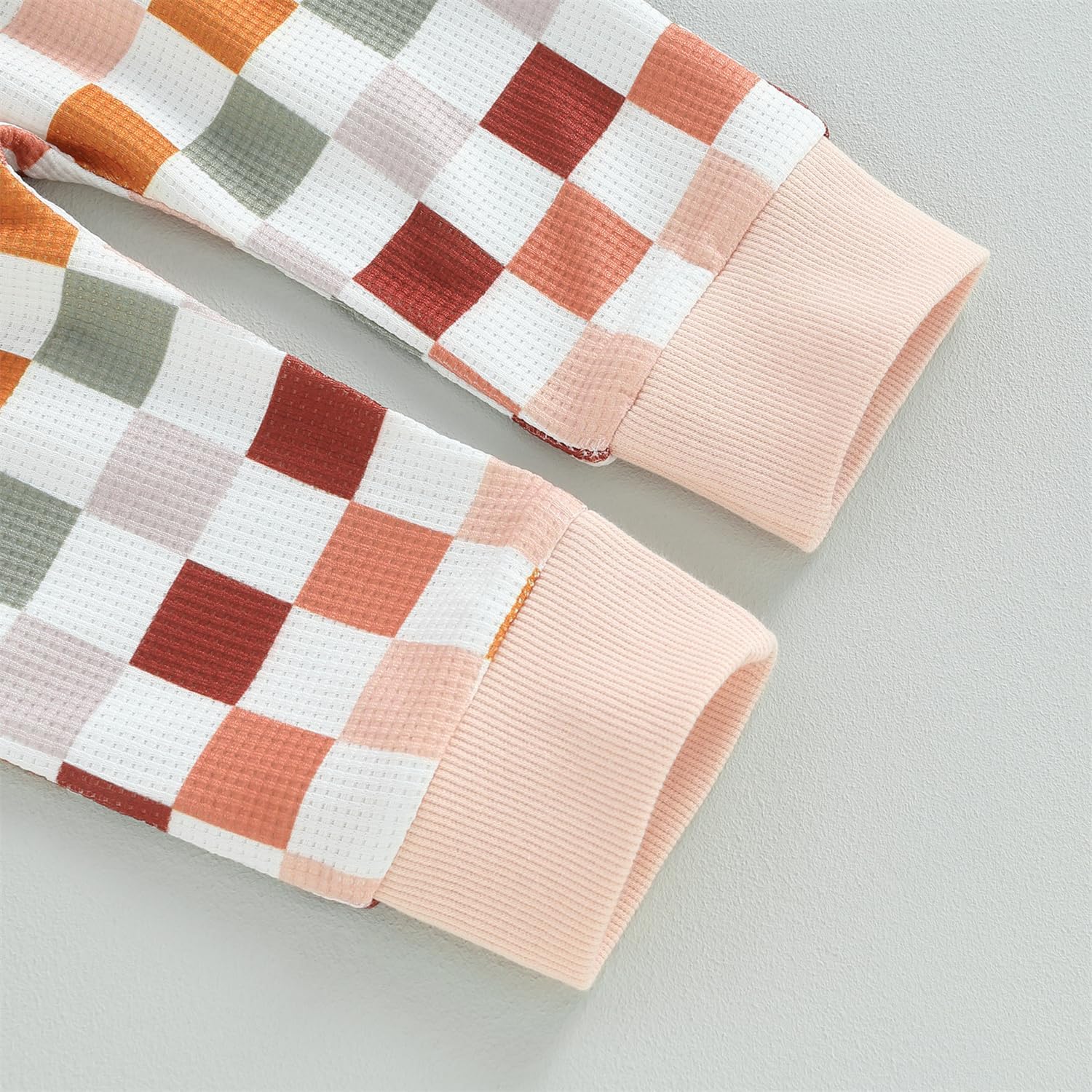 Checkered Toddler Fall Winter Outfit Set